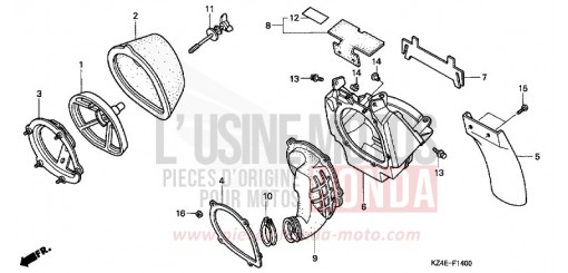AIR CLEANER CR125R1 de 2001